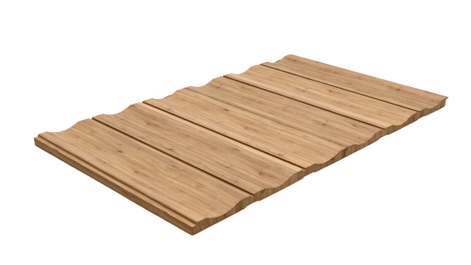 Sublime fluted wooden panel